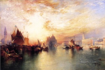 Thomas Moran Painting - Venice from near San Giorgio seascape Thomas Moran